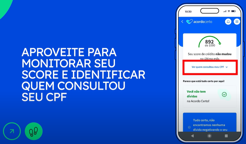 Monitore seu CPF gratuitamente na Acordo Certo